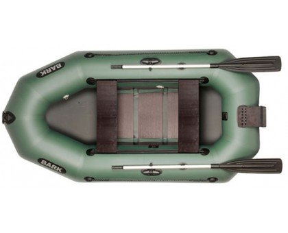 Двомісний надувний човен Bark B-250CND (настил, транець, зсувні сидіння)