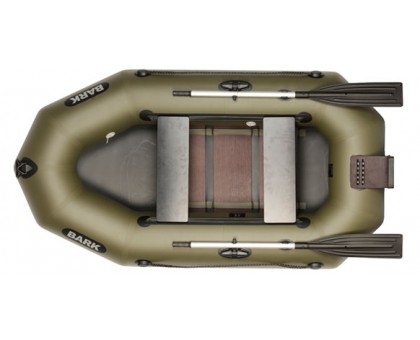 Двомісний надувний човен Bark B-230CND (настил, транець, рухомі сидіння)