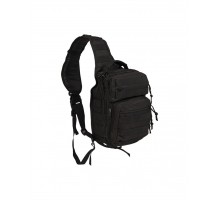 Тактичний однолямковий рюкзак Mil-Tec Black One Strap Assault Pack Small (10л, оригінал)