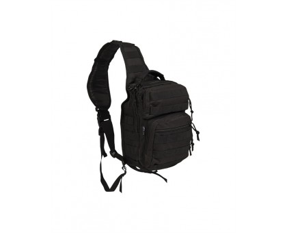 Тактичний однолямковий рюкзак Mil-Tec Black One Strap Assault Pack Small (10л, оригінал)
