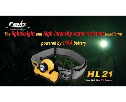 Налобний ліхтар Fenix HL21 Cree XP-E LED R2, чорний