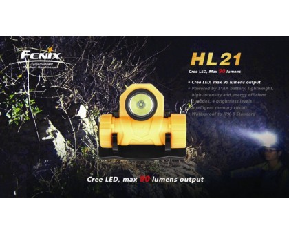 Налобний ліхтар Fenix HL21 Cree XP-E LED R2, чорний