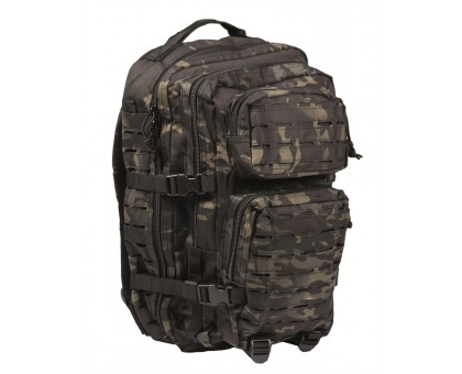 Тактичний рюкзак Mil-Tec US Multitarn Black Laser Cut Assault Backpack LG (36л, оригінал)