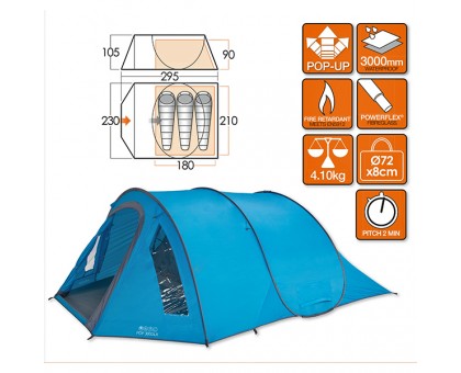 Трьохмісна кемпінгова палатка Pop 300 DLX River
