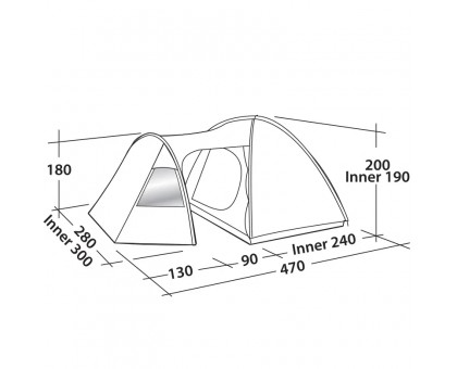 Палатка Easy Camp Eclipse 500 Rustic Green