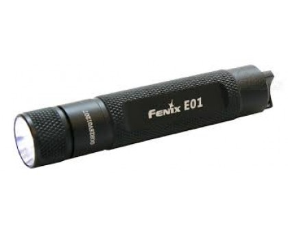Ліхтарик Fenix E01 Nichia white GS LED, чорний