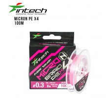 Шнур плетений Intech Micron PE X4 100м (#0,2 - #0,4PE)