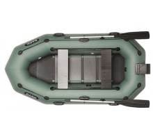Двомісний надувний човен Bark В-270NPD (настил, привальний брус, транець, зсувні сидіння, 4 ручки)