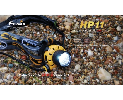 Професійний налобний ліхтар Fenix HP11 R5, жовтий
