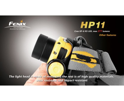 Професійний налобний ліхтар Fenix HP11 R5, жовтий
