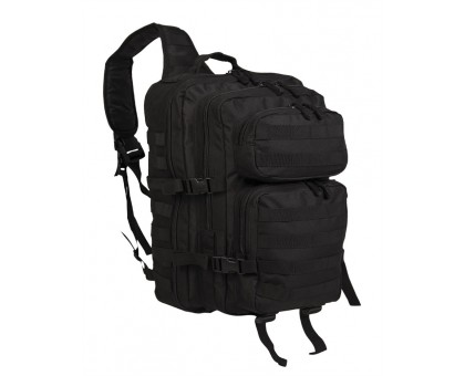 Тактичний однолямковий рюкзак Mil-Tec Black One Strap Assault Pack Large (29л, оригінал)