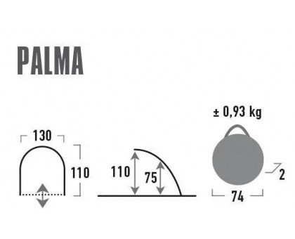 Саморозкладна пляжна палатка High Peak Palma 40 Blue/Grey