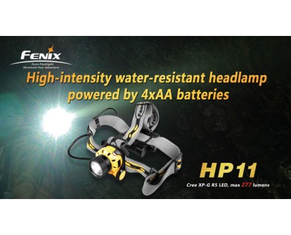 Професійний налобний ліхтар Fenix HP11 R5, чорний
