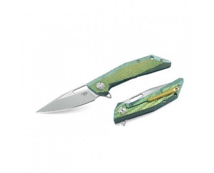 Нiж складний Bestech Knife SHRAPNEL Green and Gold BT1802B