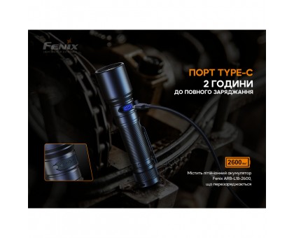 Лімітована серія: Fenix C6V3.0 – Яскравий помаранчевий ручний ліхтар