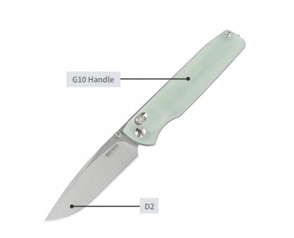 SRM Ніж складаний Terrier 258L-GC: яскравий зелений та надійний