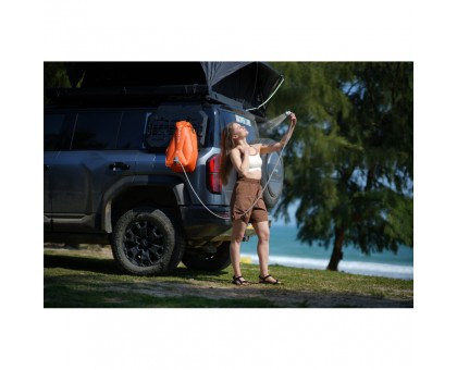 Душ портативний Flextail Tiny Shower Bag 20л з насосом. Помаранчевий.