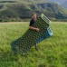 Матрац надувний одинарний Naturehike 65мм з помпою, синій