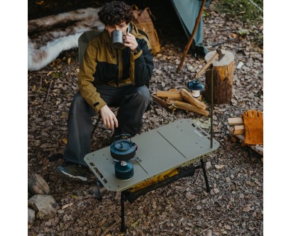 Легкий складаний стіл Naturehike CNK2450JJ025 80х40 см алюміній оливковий