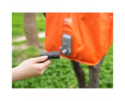 Душ портативний Flextail Tiny Shower Bag 20л з насосом. Помаранчевий.