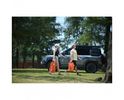 Душ портативний Flextail Tiny Shower Bag 20л з насосом. Помаранчевий.