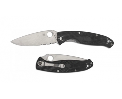 Ніж Spyderco Resilience FRN, полусеррейтор