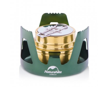 Пальник спиртовий Naturehike NH Alcohol Burner steel NH18L001-T, зелений