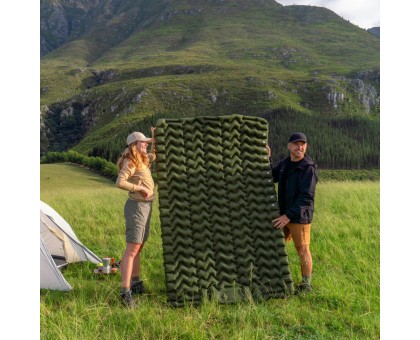 Матрац надувний одинарний Naturehike 65мм з помпою, синій Матрац надувний одинарний Naturehike 65мм з помпою, синій