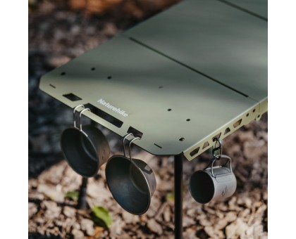 Легкий складаний стіл Naturehike CNK2450JJ025 80х40 см алюміній оливковий