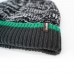 Шапка водонепроникна Dexshell Cuffed Beanie, р-р S/M (56-58 см) чорна з зеленою смугою