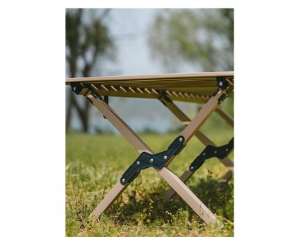 Naturehike Складаний стіл T01, 89х60 см: вуглецева сталь, бежевий