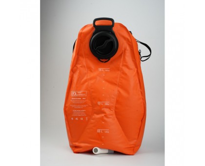 Душ портативний Flextail Tiny Shower Bag 20л з насосом. Помаранчевий.