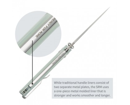 SRM Ніж складаний Terrier 258L-GC: яскравий зелений та надійний