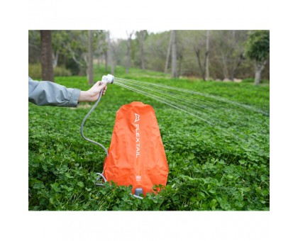 Душ портативний Flextail Tiny Shower Bag 20л з насосом. Помаранчевий.
