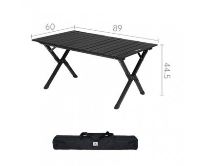 Naturehike Складаний стіл T01, 89х60 см: вуглецева сталь, бежевий