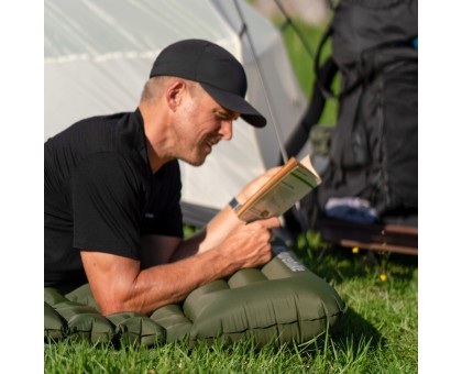Матрац надувний одинарний Naturehike 65мм з помпою, синій Матрац надувний одинарний Naturehike 65мм з помпою, синій