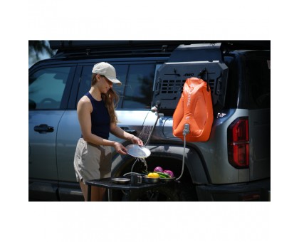 Душ портативний Flextail Tiny Shower Bag 20л з насосом. Помаранчевий.