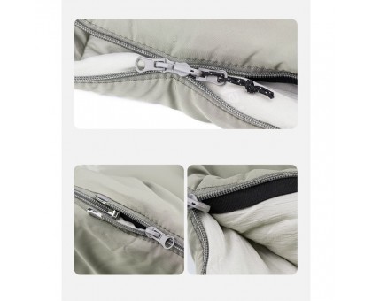 Naturehike M300 сірий: Спальний мішок з капюшоном, лівий, з чохлом. Naturehike M300 сірий: Спальний мішок з капюшоном, лівий, з чохлом.
