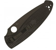 Ніж Spyderco Resilience Black Blade FRN, полусеррейтор