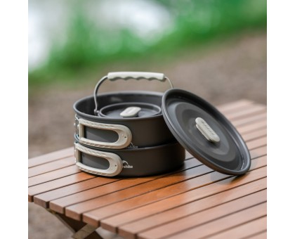 Набір посуду Naturehike CNK2450CF010: алюмінієві каструлі, чайник, сковорідка