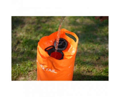 Портативний душ Flextail Tiny Shower Bucket 20л з насосом, помаранчевий