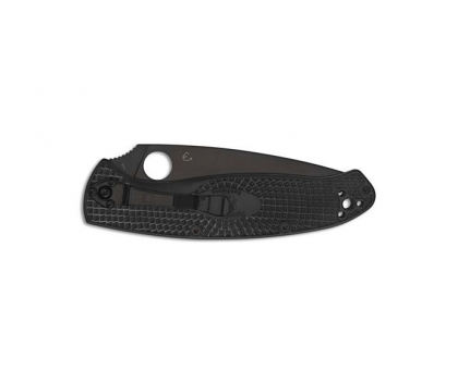 Ніж Spyderco Resilience Black Blade FRN, полусеррейтор