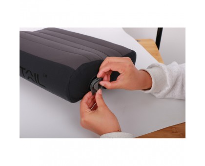 Надувна анатомічна подушка Flextail Zero Pillow сіра – комфорт у дорозі