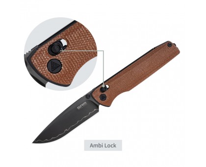 Ніж складаний SRM Terrier 258L-MN2 коричневий: якість та стиль від SRM