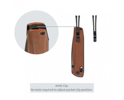 Ніж складаний SRM Terrier 258L-MN2 коричневий: якість та стиль від SRM