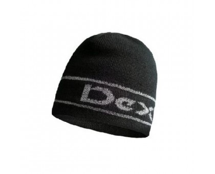 Шапка водонепроникна Dexshell Beanie Reflective Logo чорна з лого 