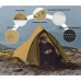 Намет Naturehike Cloud Up Pro CNK2350WS020: Надлегкий 2-місний, коричневий