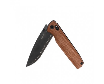 Ніж складаний SRM Terrier 258L-MN2 коричневий: якість та стиль від SRM