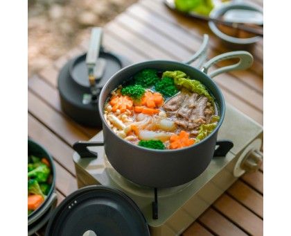 Набір посуду Naturehike CNK2450CF010: алюмінієві каструлі, чайник, сковорідка