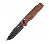 Ніж складаний SRM Terrier 258L-MN2, коричневий